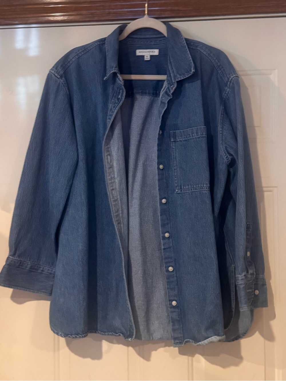 Banana Republic Denim Button-Up in Light Blue